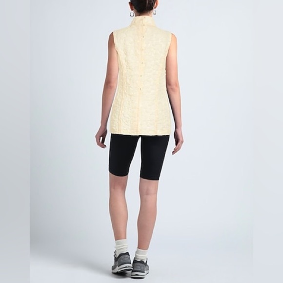 NWT Marni 3D Floral Turtleneck Sleeveless Top Pale Yellow IT 40 (US 4) - Picture 4 of 14